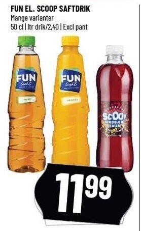Løvbjerg Fun el. scoop saft drik tilbud