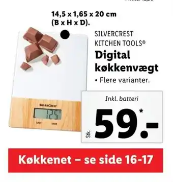 Lidl Silver Crest Kitchen Tools Digital Køkkenvægt tilbud