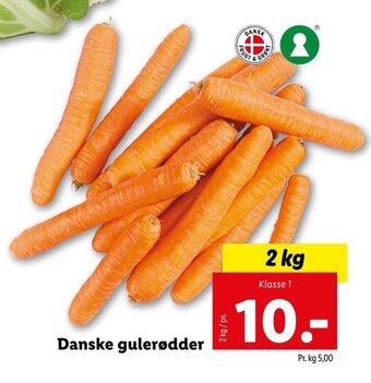 Lidl Danske Gulerødder tilbud
