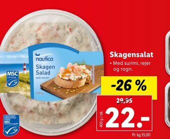 Lidl Skagensalat tilbud