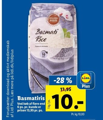 Lidl Basmatiris tilbud