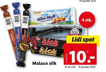 Lidl Malaco Slik tilbud