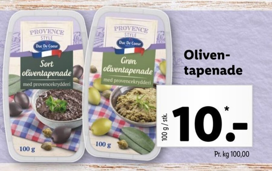 Oliven Tapenade tilbud hos Lidl