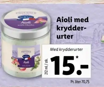 Lidl Aioli Med Krydder-Urter tilbud