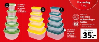 Lidl Sæt Med Opbevarings bøtter tilbud