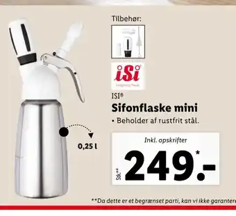 Lidl Isi Sifonflaske Mini tilbud