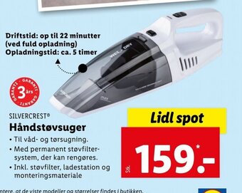 Lidl Silvercrest Håndstøvsuger tilbud