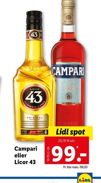 Campari Eller Licor 43