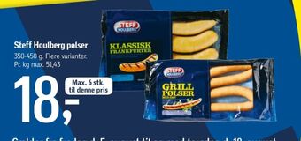 Føtex Steff houlberg grillpølser tilbud