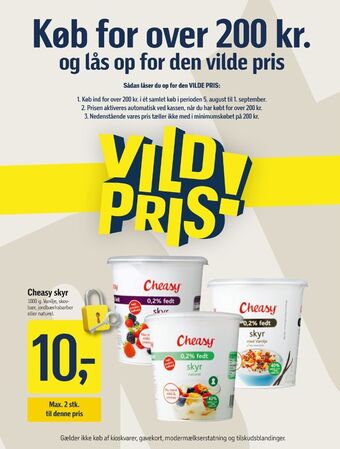 Føtex Cheasy skyr vanilje tilbud