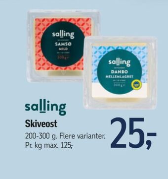 Føtex Salling skiveost danbo mellemlagret tilbud