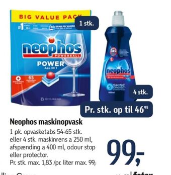 Føtex Neophos maskinopvask-tabs tilbud