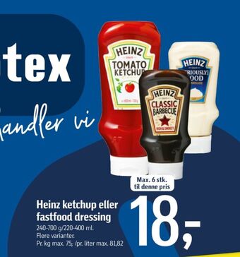 Føtex Heinz ketchup tilbud