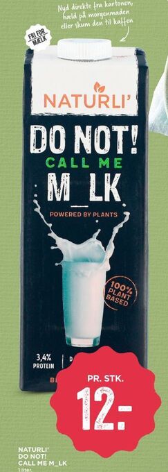Do not call me milk plantedrik