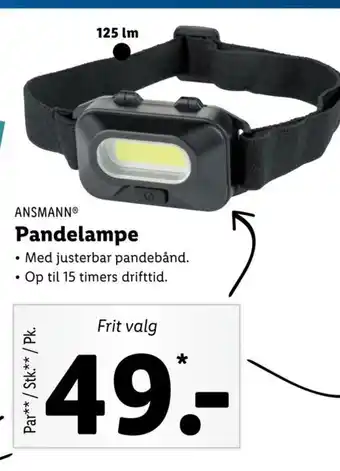 Lidl Ansmann Pandelampe tilbud