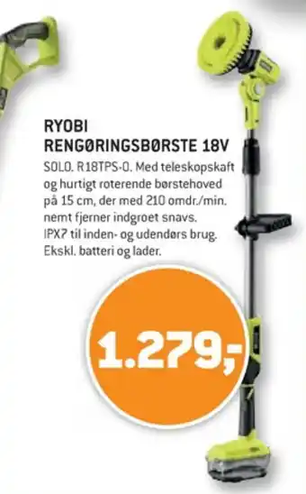 XL-BYG Ryobi rengøringsbørste tilbud
