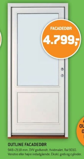 XL-BYG Outline dør tilbud