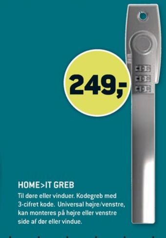 XL-BYG Home it dørgreb tilbud