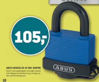 XL-BYG Abus hængelås tilbud