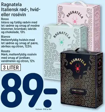 REMA 1000 Ragnatela rød-, hvid- el. rosé tilbud