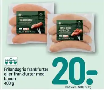 REMA 1000 Frilandsgris frankfurter el. m. chili tilbud