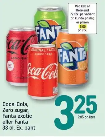REMA 1000 Coca-cola el. fanta tilbud