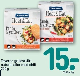 REMA 1000 Taverna grillost naturel el. chili tilbud