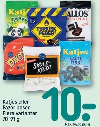 REMA 1000 Katjes el. fazer poser tilbud