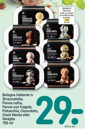 REMA 1000 Bologna italiensk is tilbud
