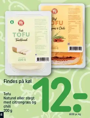 REMA 1000 Tofu naturel el. stegt m. citrongræs og chili tilbud