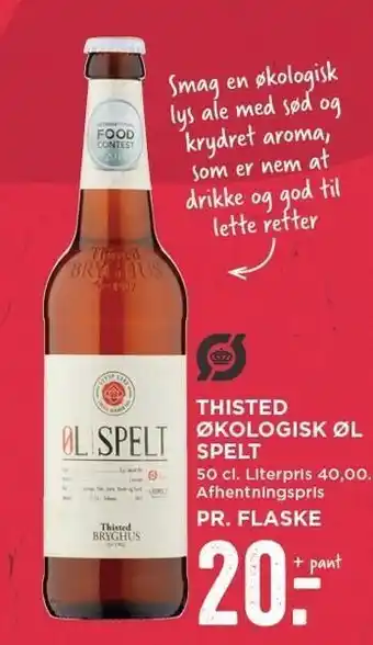 MENY Thisted økologisk øl spelt tilbud