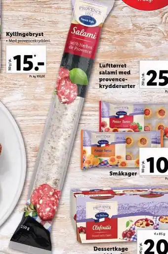 Lidl Lufttørret salami m. provencekrydderurter tilbud