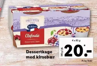 Lidl Dessertkage m. kirsebær tilbud