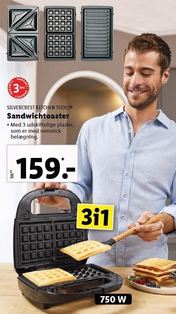 Sandwichtoaster tilbud hos Lidl