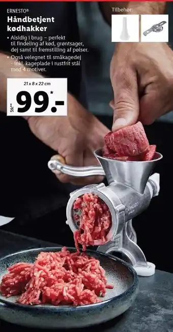 Lidl Håndbetjent kødhakker tilbud