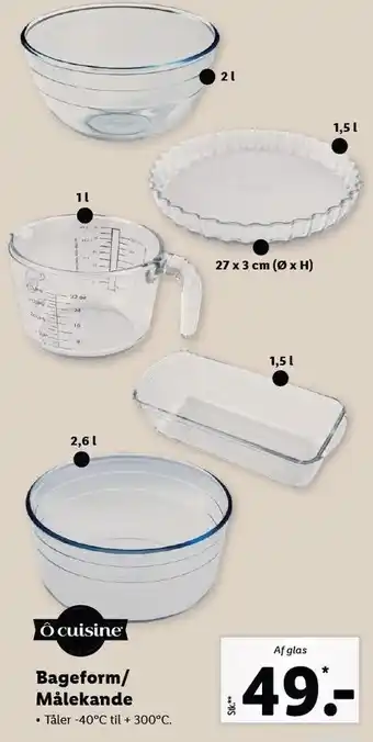 Bageform/målekande