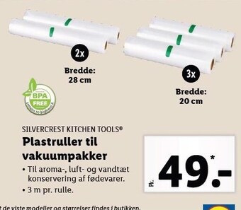 Lidl Plastruller til vakuumpakker tilbud