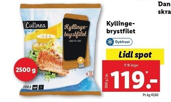 Lidl Kyllingebrystfilet tilbud