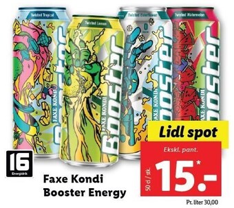 Lidl Faxe kondi booster tilbud