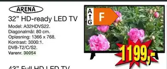 Harald Nyborg Arena 32" hd-ready led tv tilbud