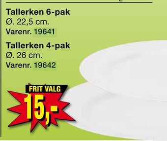 Harald Nyborg Tallerken 4-pak tilbud