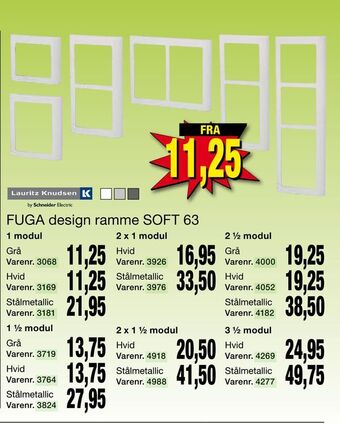 Harald Nyborg Fuga design ramme soft 63 tilbud