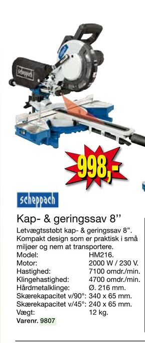 Harald Nyborg Kap- & geringssav 8'' tilbud