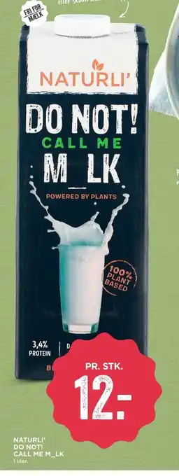MENY Naturli Do not call M_lk tilbud