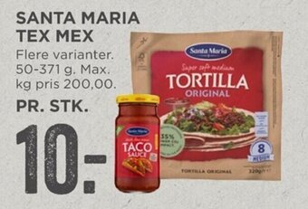 MENY Santa Maria Tex Mex tilbud