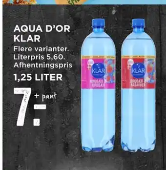MENY Klar Aqur d'Or tilbud
