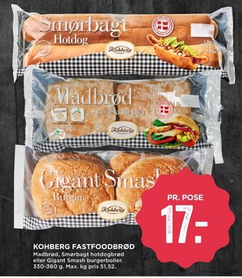 MENY Kohberg Fastfoodbrød tilbud