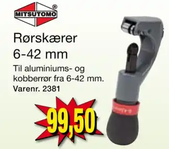 Harald Nyborg Mitsutomo rørskærer tilbud