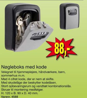 Harald Nyborg Rockfort nøgleboks tilbud