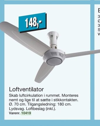 Harald Nyborg Loftventilator tilbud